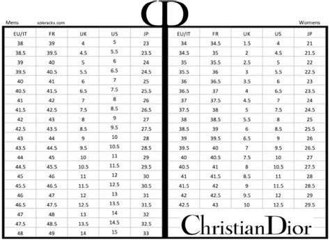 dior sizes shoes|christian Dior ring sizing.